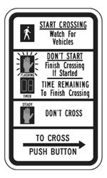 715 The symbols used for pedestrian signals :
