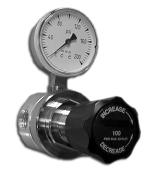 The low pressure inlet line regulator version uses an unbalanced main valve for reliable shutoff. FEATURES Capable of high flows with only a small pressure drop.