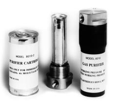 GAS PURIFIERS-Model 8010 (for pressure applications up to 3000 psig) The model 8010 replaceable cartridge gas purifier is useful in many laboratory and industrial applications where the introduction