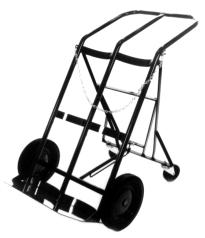 All models roll quietly and smoothly on large semi-pneumatic or solid rubber tired wheels and casters for better maneuverability over rough or uneven surfaces.