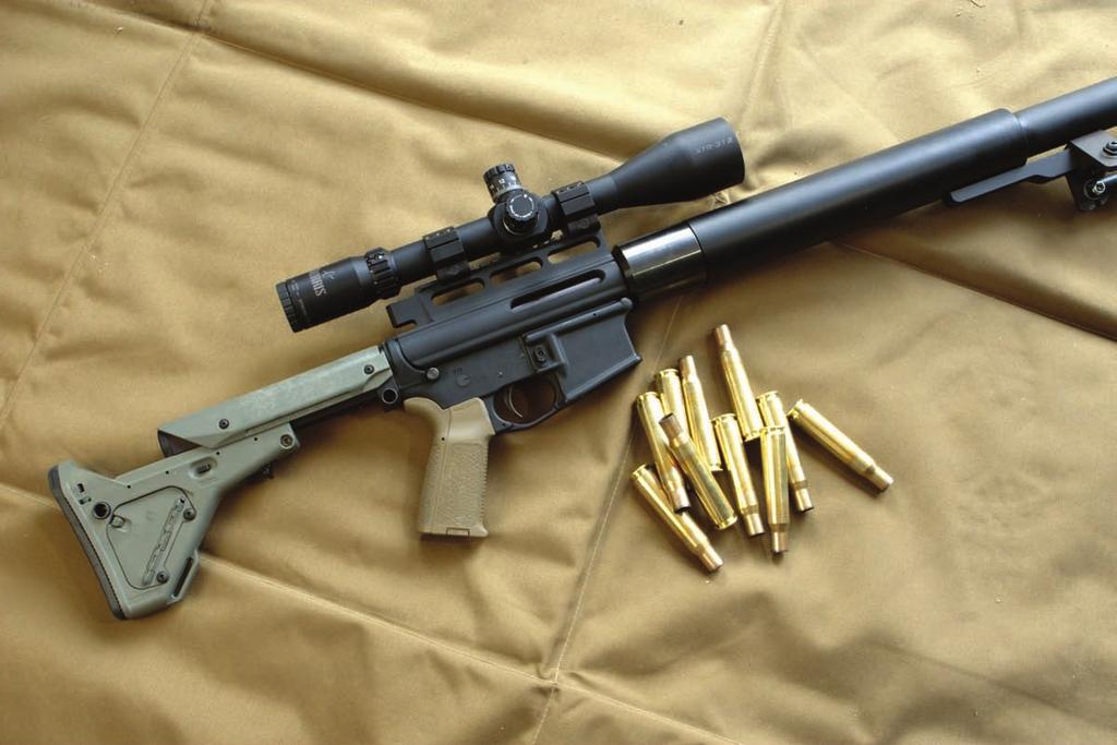 The Watson s Lothar-Walther barrel is freefloated and a swivel bipod is attached to its front end.
