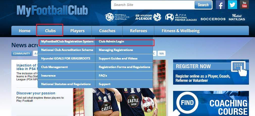 Prior to Club Setup we advise that you determine the following: Step 1 Do you intend to allow your players to pay online? What is your age group and fee structure for the season?