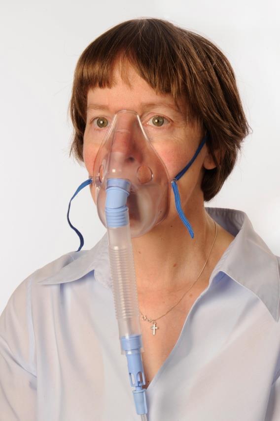 Oxygen Therapy: Procedure (8 of 10) Venturi or Fixed Performance mask Used for patients who you wish to control levels of