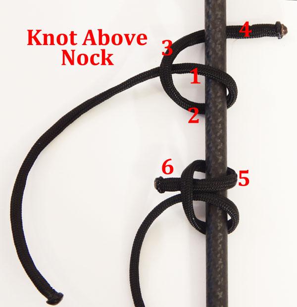 Secure your bow somehow to where you can work on it with both hands. Use a press, bow vise or set it on a flat surface. Lightly wax the non-melted portion of the loop.