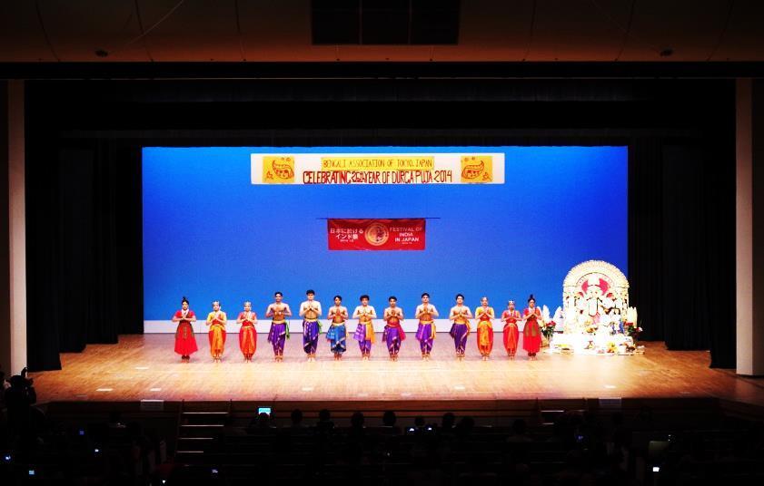 The troupe gave successful performances at Durga Puja-Diwali Festival in Tokyo, Namaste India Festival in Kariya City, India Mela in Kobe city and