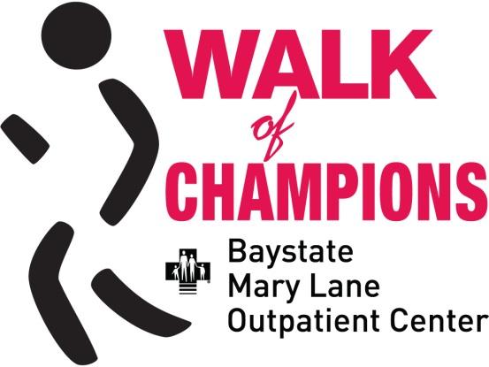 Dear Walk of Champions Team Captain Welcome and thank you for your interest in forming a team for the 12 th annual Walk of Champions which will take place on May 7, 2017 at the Quabbin Reservoir