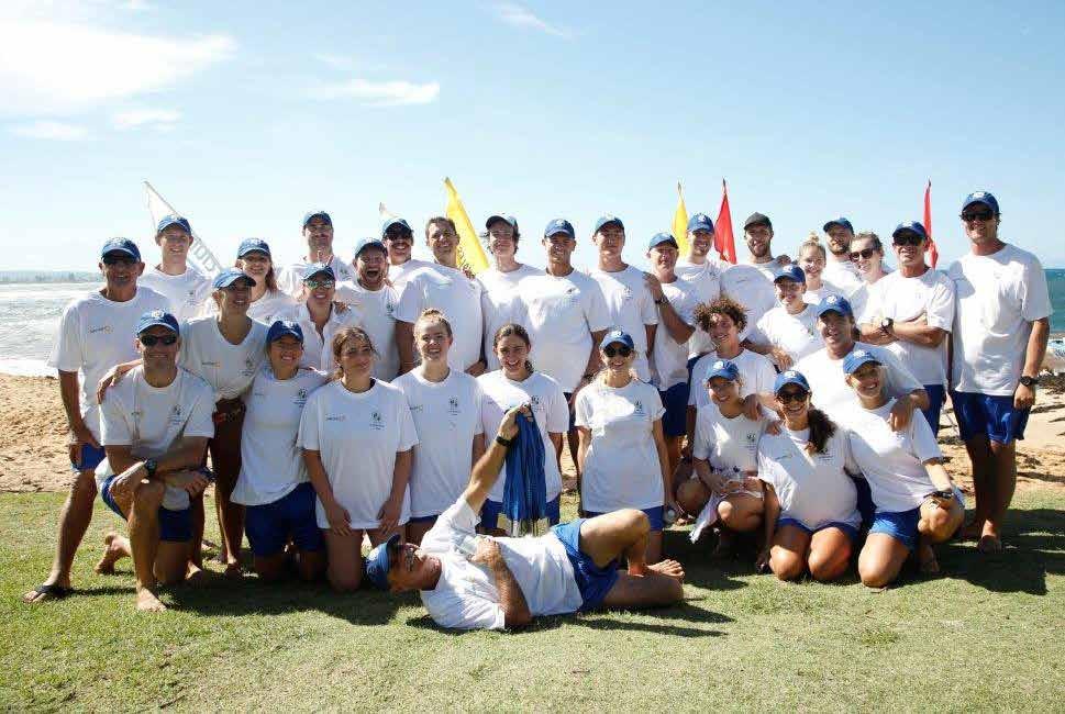 PALMY PEAS PROUD OF ACHIEVEMENTS Palm Beach Peas rower Jacqui Morbey described competing for Sydney Northern Beaches Branch at the Interbranch Surf Boat Championships as exhilarating.