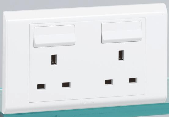 socket outlets, fused connection units and cable outlets 6 171 41 6 170 46 6 170 67 6 170 81 Colour: White T084.
