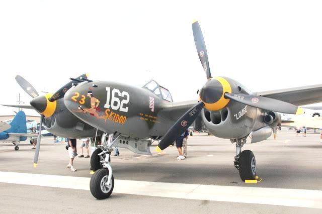 One of the more interesting warbirds to participate in an air show is always the Lockheed P-38 Lightning.