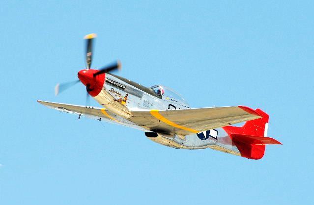All photos on this page by Frank Mormillo Palm Springs Air Museum s P-51 Mustang Bunny is dedicated to the Tuskegee