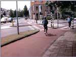 from heavy and high speed traffic minimum slopes and distances, option to take bike on transit smooth, non-slip surfaces, free of debris good lighting, lanes marked with reflective paint safe indoor