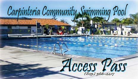 Community Pool Activities 5305 Carpinteria Avenue For more information call the Pool (805) 566-2417 or www.carp-pool.