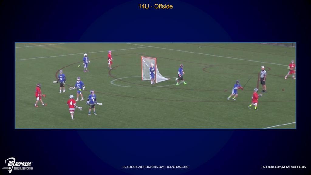 4.10 (1) A team is considered offside when during 7 v 7 - a team has more than four players in its offensive half of the field (between the centerline and the end line) including players in the