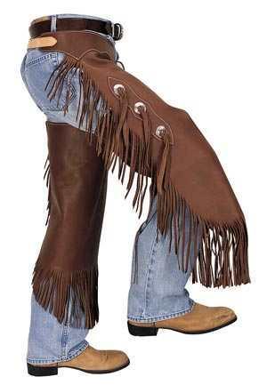 Chaps- Made of tough leather, they were worn