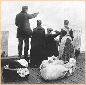Ellis Island was a major port in New York that processed large groups of immigrants every day. These immigrants were questioned and checked for diseases.