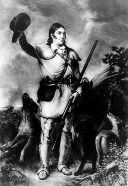 Popular frontier hero Davy Crockett was among those killed at the Alamo.