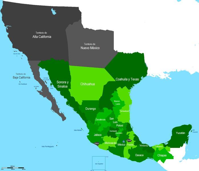 Mexico in 1825