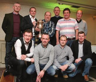 Back row - Willie O Connor, Aidan Collins, Darragh O Flaherty (award sponsor), Aubrey Mulveen, Anthony Gilligan, Dave McFadden.