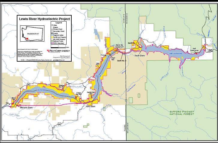 Lewis River Interim Final Upstream Transport Plan Figure 1.0-1.