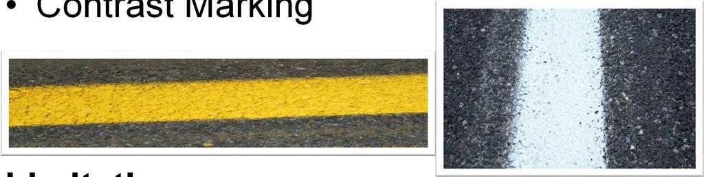Painted Pavement Markings Primary Uses: Maintenance of Traffic Markings Short Term Refurbishment