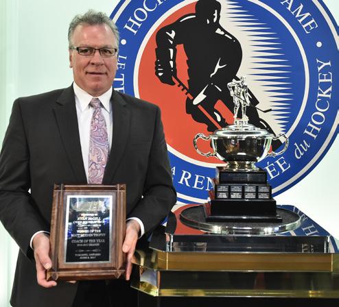 Matt Leyden Trophy (Coach of the Year) RYAN MCGILL OWEN SOUND ATTACK Ryan McGill led the Attack to an all-time franchise best record of 49-5-- for points finishing with the league s second best