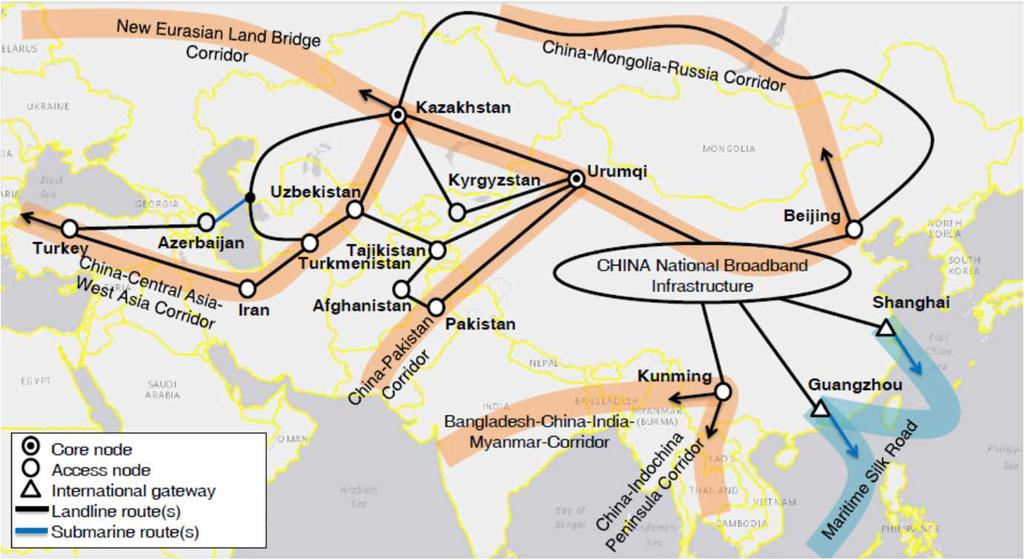 37 A Study on the Belt and Road initiative to connect China and Central Asia Physical Network Topology in China-Central