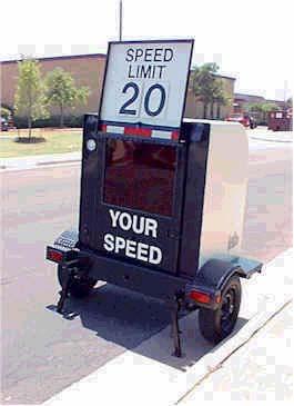 Speed Monitoring Trailer Description: Portable radar speed meter capable of measuring vehicle speed and displaying the speed of the motorist. Educate residents and drivers about vehicle speeds.