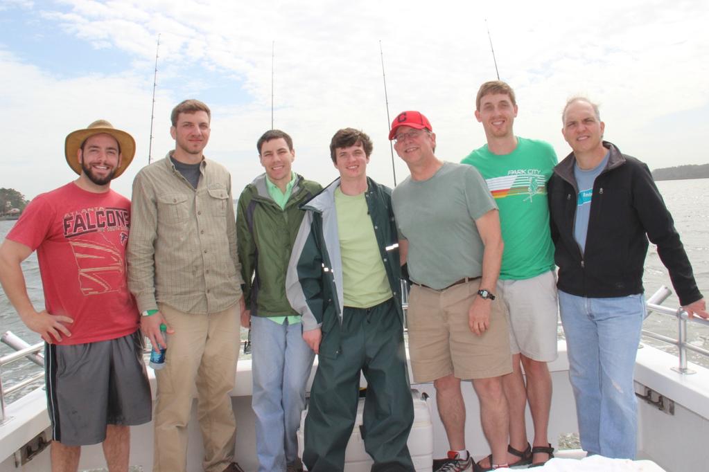 Here s Craig s motely bachlor party fishing group! On the Miss Judy Too for the 2015 fishing season this group had a lot of firsts!