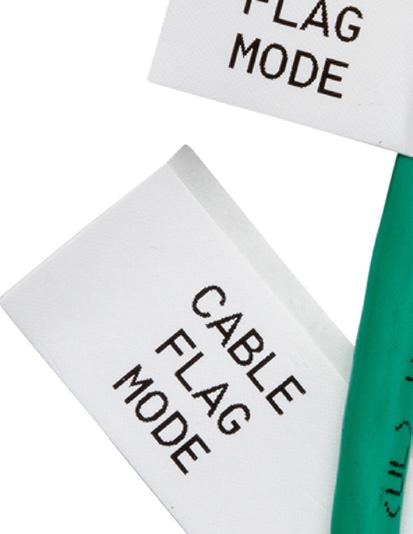 when in wire marker mode Print multi-line legends in multiple areas when using cable flag mode B-499 Nylon Cloth