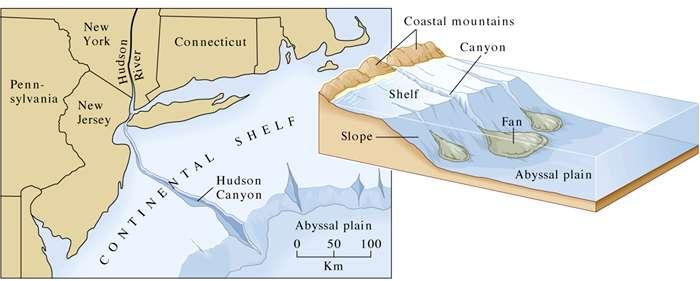 The continental shelf off