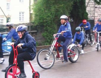 Activity Days for Schools Children ride thirty or so cycles on the yard, while another group enjoy our amazing bikes video and dramatic role play sessions.
