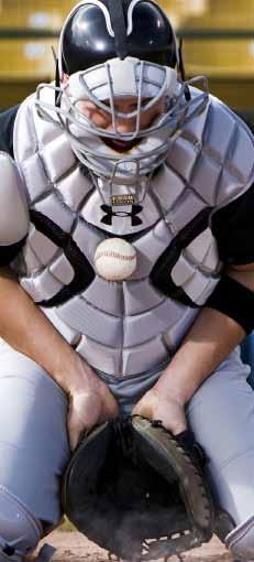 BK NA RO BATTING HELMET WITH CAGE ATTACHED The UABH-100 batting helmet with baseball or softball specific face guard.