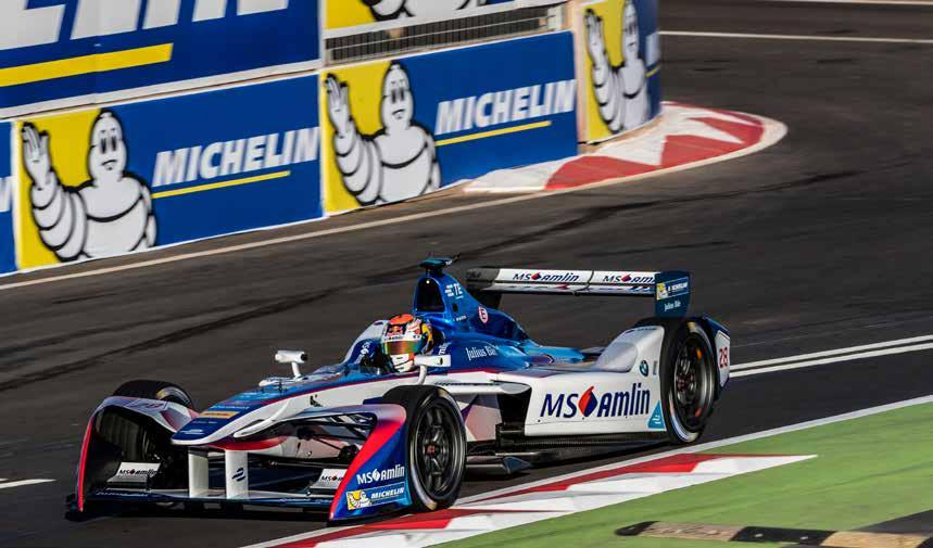 ELECTRIFYING PERFORMANCE One of the fastest growing championships on the international motorsport scene is the FIA Formula E Championship and given its innovative technologies and competitive spirit