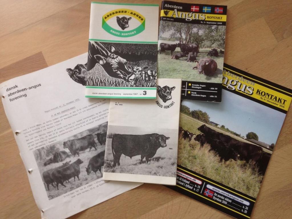 Through the years The Danish Aberdeen Angus Association has been able to publish a journal four times a year.