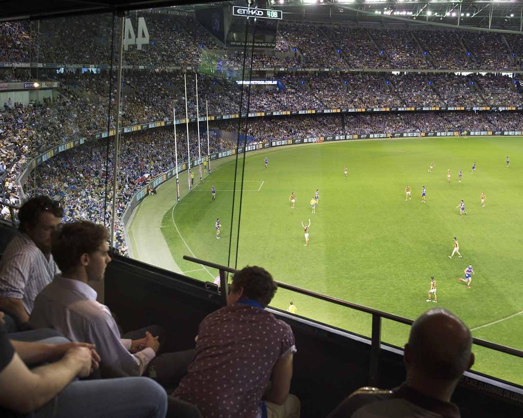 Private Suites Entertain your guests to a private experience with a corporate suite, at either or the MCG.