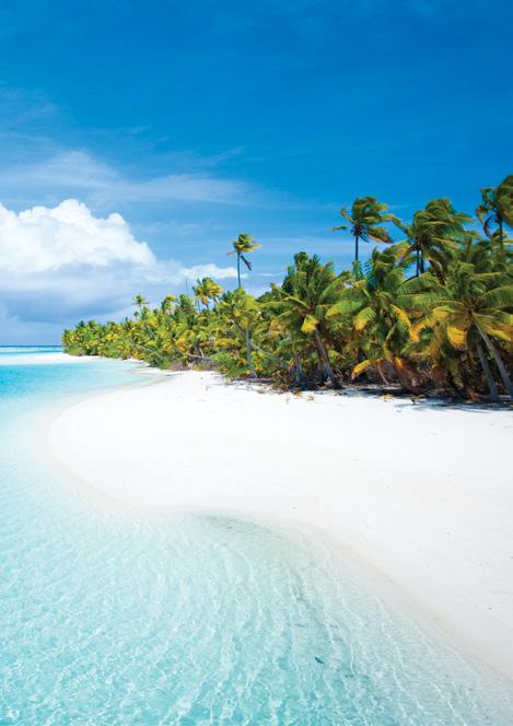 AITUTAKI WITH ITS HUGE TURQUOISE, SUNLIT LAGOON DECORATED WITH 15 MOTU (ISLETS) AND AN EMERALD GREEN MAIN ISLAND, AITUTAKI IS UNDISPUTEDLY ONE OF THE MOST BEAUTIFUL OF ALL SOUTH PACIFIC DESTINATIONS.
