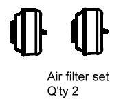 6. Regulator: The air coming from the air tank is controlled by the regulator knob.