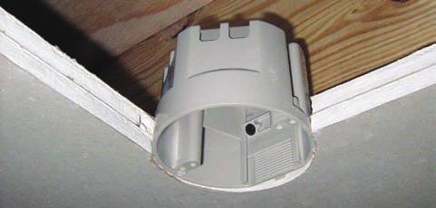 (6365831 B1) molded in Speed Klamps in multi-gang and ceiling boxes Patent pending slider plate holds screws in ready