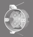 4 Dia. Round Outlet: Residential Units Series 9350 22.5 9350 Bottom mount, Speed Klamps 2-3/8 4 50 lb.