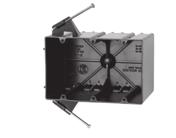 Two Gang: Residential Switch or Receptacle Box Series P-442 43.5 P-442* Two gang, angled nails, 3-9/16 4 3-3/4 44000 50 18 molded-in Speed Klamps 43.
