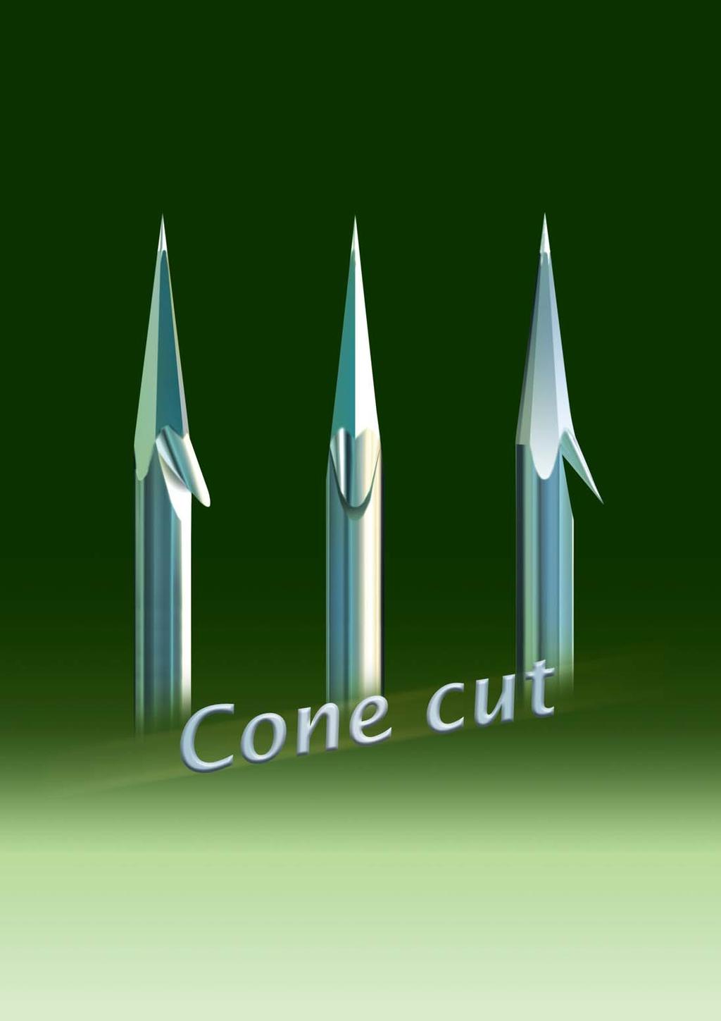 The point that combines sharpness, structural stability and quality thanks to a conical tip, a triangular