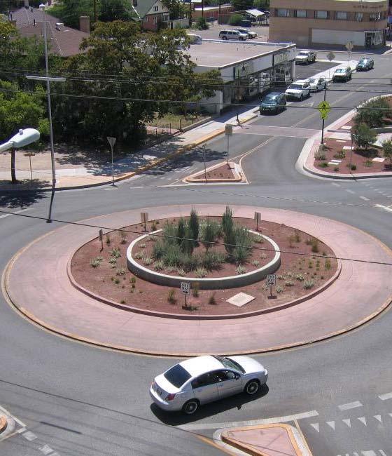 Where are roundabouts appropriate?