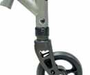 Angle-adjustable backrest Adjustable axle plate Adjustable camber tube Angle-adjustable, pivoting caster Titanium tubular footrest Most Adjustable Quick