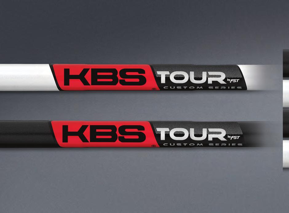 CUSTOM LAB SHAFT DESIGN Target Player For players desiring the signature feel and performance of the KBS TOUR shaft with a unique, customized exterior.
