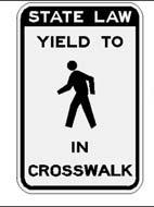 Bicyclists must Share the Road/Bike Path and Yield to Pedestrians Head-On -Bikers should keep to the RIGHT Approaching from the Rear - Pass as far away as you can to avoid startling them.