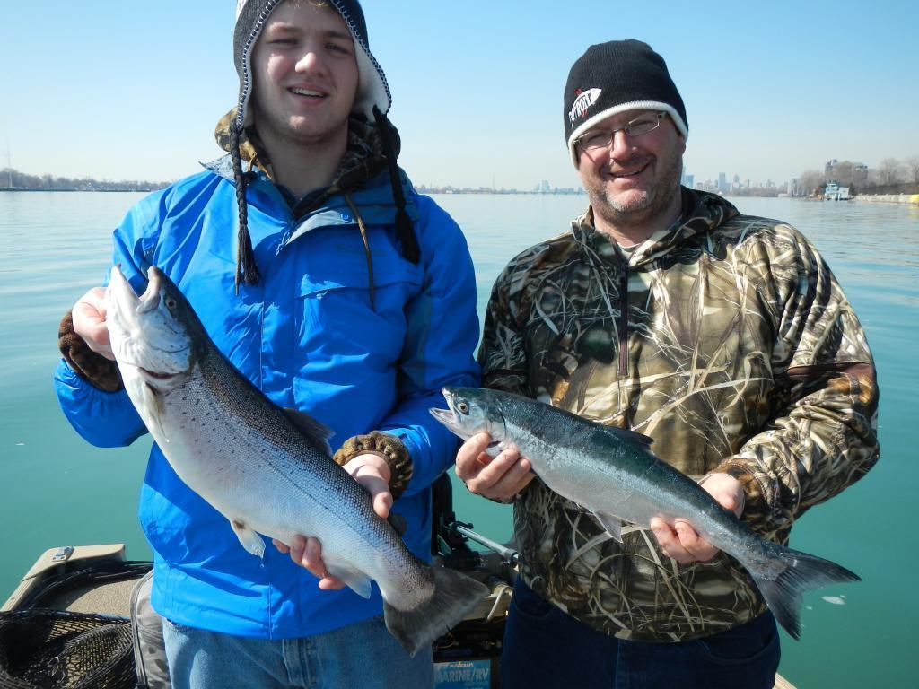 coho salmon, lake trout, and even