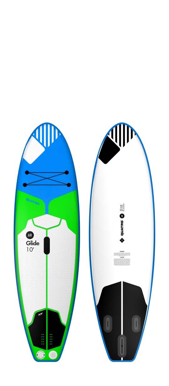 Glide Air All-Around Wave Thruster The Glide Air is a wonderful all around inflatable Sup board that follows you wherever you carry it inside its compact backpack.