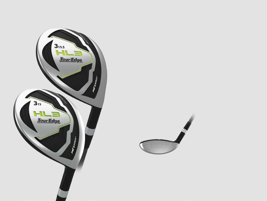 FAIRWAY WOODS HL3 fairway woods feature a 450 SS hyper steel construction and variable face thickness technology to deliver exceptional forgiveness and unsurpassed distance.
