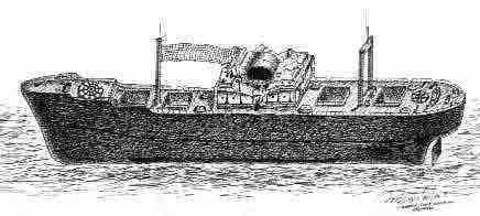 The Irako Maru is 147m (485ft) long, 9,570 gross tons, the wreck is almost upright, listing about 10 degrees to port in 45m (148ft) of water pointing 250 degrees (compass bearing).