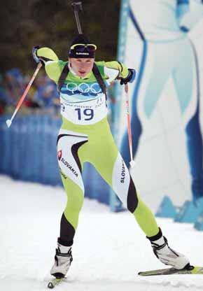 kilometra na zimných olympijských hrách vo Vancouvri ruský internetový magazín Gazeta. Anastasia Kuzminová vybojovala 13.